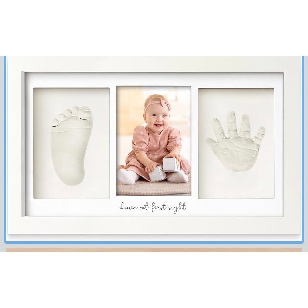 Kea Babies Duo baby handprint footprint keepsake frame